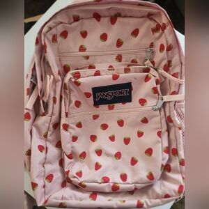 Jansport Pink Strawberry Backpack